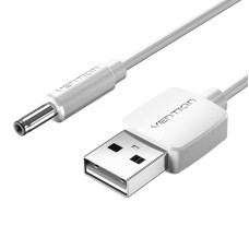 USB iki 3.5 mm statinės lizdas 5 V nuolatinės srovės maitinimo kabelis 0.5 m ventiliacija CEXWD (balta)