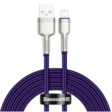 Baseus Cafule USB - Lightning kabelis 2.4A 2m - Violetinis