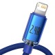 Baseus Crystal Shine USB - Lightning cable 2.4A 2m - Blue