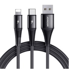 USB cable Joyroom S-1230G12 2in1 USB-C / Lightning 3A 1.2m (black)