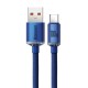 Baseus Crystal Shine cable USB - USB-C 100W 2m blue