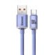 Baseus Crystal Shine USB - USB-C cable 5A 1.2m - Purple