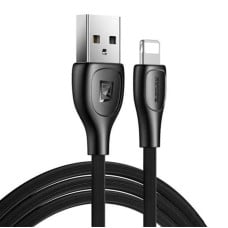 USB laidas Lightning Remax Lesu Pro, 2.1A, 1m (juodas)