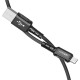 USB laidas prie Lightning Acefast C1-02, 1.2 m (czarny)