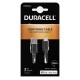 Cable USB to Lightning Duracell 2m (black)