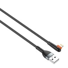 USB laidas prie Lightning LDNIO LS562, 2.4A, 2m (juodas)