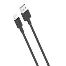 USB laidas prie Lightning XO NB156, 2.1A 1m (juodas)