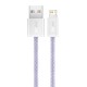 USB cable for Lightning Baseus Dynamic 2 Series, 2.4A, 1m (purple)