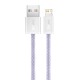 USB cable for Lightning Baseus Dynamic 2 Series, 2.4A, 2m (purple)