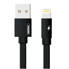 USB Lightning Remax Kerolla laidas, 1m (juodas)