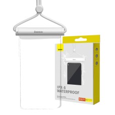 Waterproof phone case Baseus AquaGlide with Cylindrical Slide Lock (white)