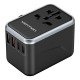 Vention FJFB0 GaN 2xUSB-C 2xUSB-A Universal Travel Adapter 65W (black)