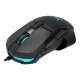 Wired gaming mouse with interchangeable sides Delux M629BU RGB 16000DPI