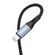 Vipfan Lightning - mini AUX 3.5mm cable 1m - Grey