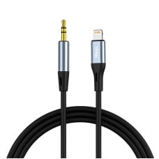 Vipfan Lightning - mini AUX 3.5mm cable 1m - Grey