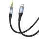 Vipfan Lightning - mini AUX 3.5mm cable 1m - Grey