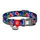 Waudog "Fig" nylon dog collar with QR code, size S