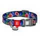 Waudog "Fig" nylon dog collar with QR code, size XL