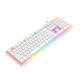 Žaidimų klaviatūra Havit KB876L RGB (balta)