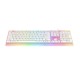 Žaidimų klaviatūra Havit KB876L RGB (balta)