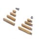 Set of 120 pieces Brass Screws and Spacer Bushes M3 - 5/10/15/20 mm