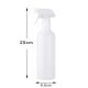 500ml bottle - with atomizer - sprayer - white