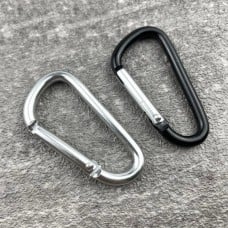 Aluminum carabiner Type-D - 45mm - Carabiner - Survival - EDC