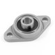 Self-aligning bearing in aluminum housing - KFL000 - 10mm - shaft support