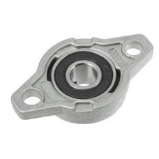 Self-aligning bearing in aluminum housing - KFL000 - 10mm - shaft support