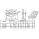 Self-aligning bearing in aluminum housing - KFL000 - 10mm - shaft support