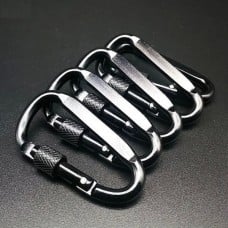 Aluminum screw-on carabiner Type-D - 60mm - Carabiner - Survival - EDC