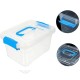 Storage box with handle 18.5x13x9.7cm - transparent - plastic - organizer