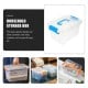 Storage box with handle 18.5x13x9.7cm - transparent - plastic - organizer