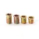 Double-threaded wood joint M5x10mm - 10 pcs - Furniture tab - Screw - Nut