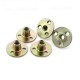 Lock nut M6 6x25x1.2 with collar - 3-hole