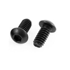 Mushroom head screw for Allen key - M4 x 12mm - 10 pcs - ball head