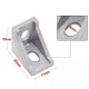 Corner bracket 20x20mm M4 for aluminum profiles 2020 - TSLOT, T-NUT, TNUT - 2x screws and nuts