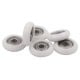 Guide wheel 5x21.5x7mm - axis 5mm - nylon - bearings - for 3D printers and machines.