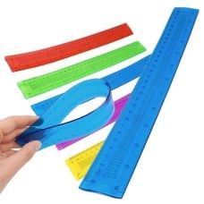 Ruler with multiplication table 30cm 12 inches - mix of colors