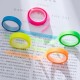 Self-adhesive indexing tabs - fluorescent ribbons - 6mmx5m - 5 colors - transparent