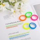 Self-adhesive indexing tabs - fluorescent ribbons - 6mmx5m - 5 colors - transparent