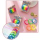 Self-adhesive indexing tabs - fluorescent ribbons - 6mmx5m - 5 colors - transparent