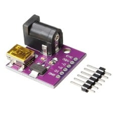 Maitinimo modulis - 3.3 V - adapteris su nuolatinės srovės lizdais - mini USB