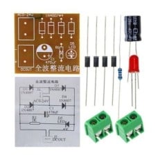 Maitinimo modulis su filtru 1A - 3-20VAC - RINKINYS - AC į DC Graetz tiltas