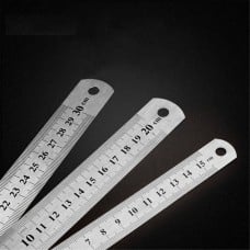 Metal ruler 15 cm - 6 inches - 0.3 mm - double-sided - precise