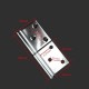 Detachable screw-on hinge 63mm - universal - stainless steel flag hinge