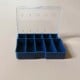 Organizer 10 compartments - blue - 59x47x15mm - Plastic box - closed container