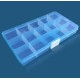 Organizer 15 compartments 175x100x22mm - blue - container for small items