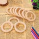 DIY wooden circle - 50x8mm - macrame hoop