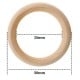 DIY wooden circle - 50x8mm - macrame hoop